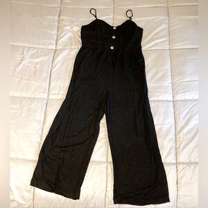 Copper Key Linen Blend Jumpsuit
